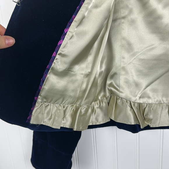 J. Crew Dark Navy Velvet Blazer Jacket Women’s 8 - Picture 6 of 8